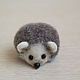 Order hedgehog miniature made of wool. touch-me. Livemaster. . Felted Toy Фото №3