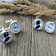 Gemelos de plata de sherlock (grandes). Cuff Links. Linda (LKdesign). My Livemaster. Фото №5