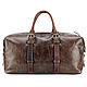 Кожаная дорожно-спортивная сумка Вашингтон (коричневая наппа). Спортивная сумка. Кожинка. Ярмарка Мастеров.  Фото №5