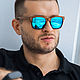 "Classic+ Blue" от Timbersun, деревянные солнцезащитные очки. Очки. Уникальные аксессуары Timbersun. Ярмарка Мастеров.  Фото №8