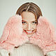 Rabbit fur mittens for winter, Mittens, Moscow,  Фото №1