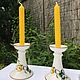 Order candle holders 2 PCs. Villeroy&Boch Botanica, Luxembourg. Dutch West - Indian Company. Livemaster. . Vintage candlesticks Фото №3