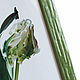 Фотокартина "Букет тюльпанов в стеклянном кувшине", в багете. Фотокартины. Фотокартины, витражи, украшения. Интернет-магазин Ярмарка Мастеров.  Фото №2