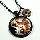 Steampunk pendant 5 variants of 'Cabochon' (chain, pendant), Subculture decorations, Saratov,  Фото №1