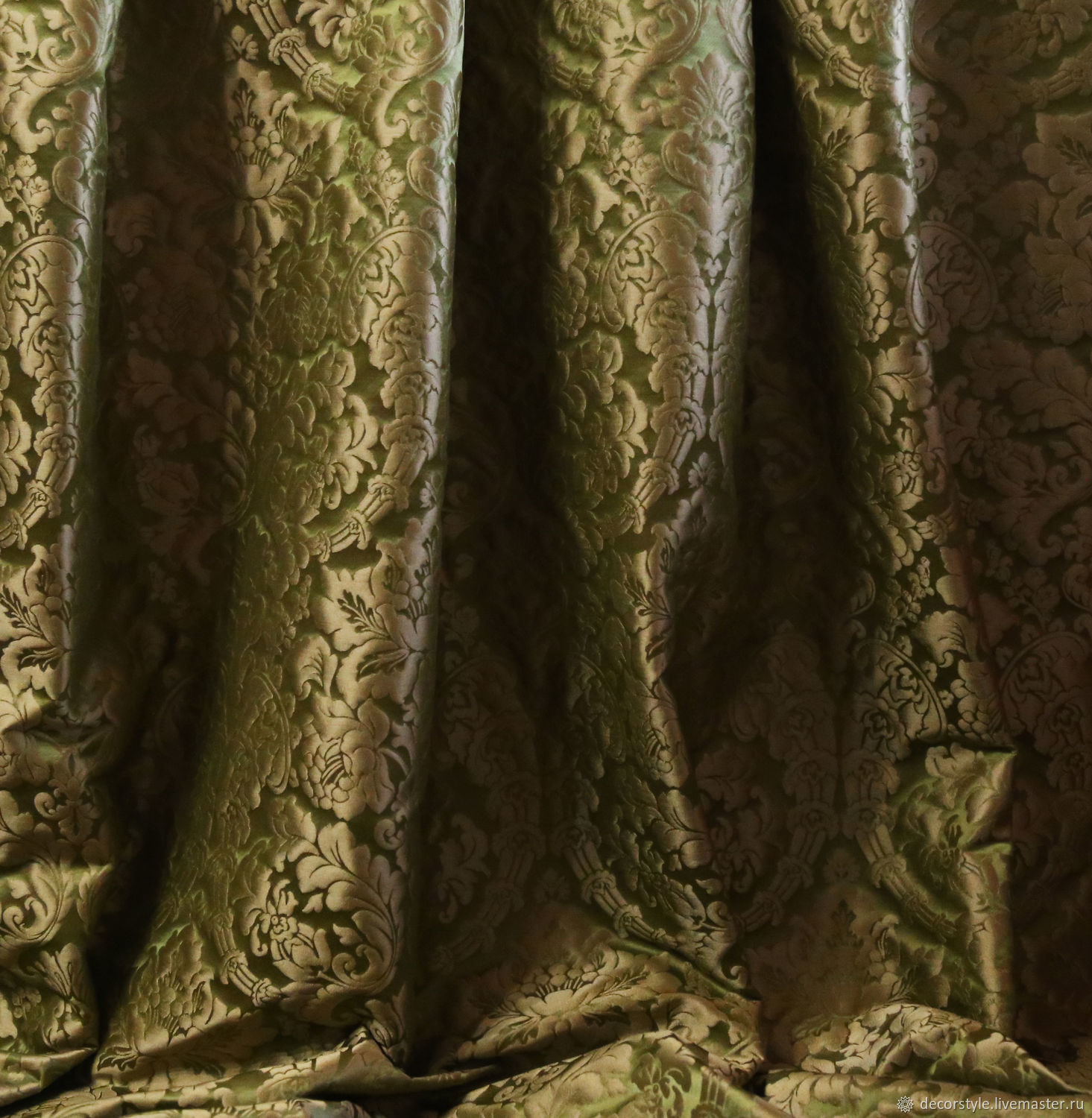 зеленая ткань для штор