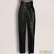 Одежда handmade. Livemaster - original item Elbika trousers made of genuine leather/suede (any color). Handmade.