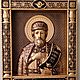 Резная Икона из дерева Князь Владислав Сербский. Иконы. МАСТЕРСКАЯ РЕЗНОЙ ИКОНЫ АРТЕМА БУРОВА. Ярмарка Мастеров.  Фото №10
