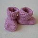 Pink knitted jumpsuit with hood and booties. Overall for children. 4 children-baby. My Livemaster. Фото №5