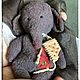 Тедди слон ежевичный бисквит, Тильда Зверята, Москва,  Фото №1