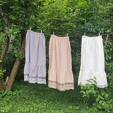 Летняя юбка ""Шампань" – заказать на Ярмарке Мастеров – CP7G9RU | Юбки ...