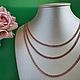 Серебряная позолоченная цепь бисмарк, 45 см. Цепочка. style-silver. Ярмарка Мастеров.  Фото №6