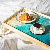 Для дома и интерьера handmade. Livemaster - original item Tray breakfast table in bed with a picture of the sea. Handmade.