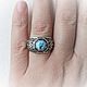Order Ring: ' Theon' - turquoise, silver. masterskai. Livemaster. . Rings Фото №3