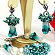 Bracelet Earrings 'Adrianna' pearls' Majorca, Lampwork, Jewelry Sets, Saratov,  Фото №1