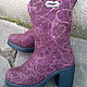 Валенки сапожки "Ренклод". Валенки. Eco Shoes by Julia Pizar. Интернет-магазин Ярмарка Мастеров.  Фото №2