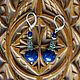 Серьги с лазуритами. Серьги классические. Андрей. Ярмарка Мастеров.  Фото №8
