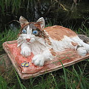 Статуэтка "Кот оранжевый" керамическая