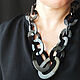 Necklace chain made of black Water Buffalo Horn, Necklace, Bryansk,  Фото №1