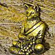 Figurine: Golden 'Fox Buddhist' in meditation. Figurines. tsallusion (tsallusion). Online shopping on My Livemaster.  Фото №2