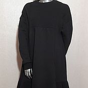 Одежда handmade. Livemaster - original item Black women`s dress,,Warm boho 