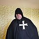 Плащ госпитальерский. Реквизит для аниматоров. Стёганки. Ярмарка Мастеров.  Фото №4