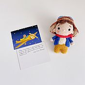 Куклы и игрушки handmade. Livemaster - original item Aviator - knitted miniature toy. Handmade.