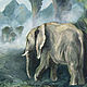 Elephants Jungle Oil Painting. Pictures. Viktorianka. Online shopping on My Livemaster.  Фото №2