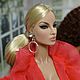 Серьги-кольца со стразом 3 цвета на выбор. Одежда для кукол. DIVA-boutique. Ярмарка Мастеров.  Фото №4