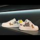 Кроссовки белые, кастом обуви, Nike Air Force, унисекс, ручная роспись. Кроссовки. Olgavolgoart. Роспись одежды и обуви. Кастом. Ярмарка Мастеров.  Фото №8
