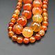 Carnelian beads cut with 128 faces and rectangular faces. Beads1. yakitoriya. Online shopping on My Livemaster.  Фото №2