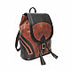 Order  Backpack leather female brown Yasmina Mod R50-622-1. Natalia Kalinovskaya. Livemaster. . Backpacks Фото №3