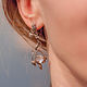 Order Long Silver earrings with moonstones 'Imina'. Unusual Gemstone Jewelry. Livemaster. . Earrings Фото №3