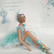 Куклы и игрушки handmade. Livemaster - original item Ballerina Turquoise Glitter. Handmade.