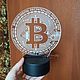  Биткоин (Bitcoin) - гравировка с подсветкой. Именные сувениры. Аня Гравировка с подсветкой Firefly (Firefly-kirov). Интернет-магазин Ярмарка Мастеров.  Фото №2