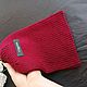 Шапка луковка винного цвета из 100%мериноса Италия. Шапки. Voy.knit. Интернет-магазин Ярмарка Мастеров.  Фото №2
