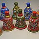 Колокольчики с важской росписью.