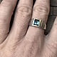 Silver ring with rare Tourmaline Indigolite 1,67 ct handmade. Rings. Bauroom - vedic jewelry & gemstones (bauroom). My Livemaster. Фото №6