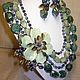 necklace, handmade, designer necklace gift, necklace, jade, sodalite, aventurine, necklace with carved flower, elegant necklace
