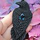 Brooch with a black 'Night raven', Brooches, Moscow,  Фото №1