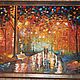 Заказать Осенняя прогулка. Творческая мастерская Цветные мысли. Ярмарка Мастеров. . Картины Фото №3