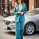 Women's suit with trousers Palazzo 'EMERALD', Suits, Moscow,  Фото №1