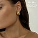 Серьги позолоченные камушки в стиле CELINE limited collection. Серьги классические. MARIA GUSEVA Fashion Jewelry. Интернет-магазин Ярмарка Мастеров.  Фото №2