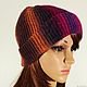 Knitted hat beanie, vertical stripes wool unisex. Caps. UrbanStyleKnit (usknits). My Livemaster. Фото №4