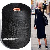 Материалы для творчества handmade. Livemaster - original item Yarn: Merino with cashmere.Zegna Baruffa. Color black.. Handmade.