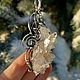 Silver pendant with rock crystal. Silver pendant. Pendant. uvelinna. My Livemaster. Фото №5