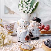 Винтаж: Кофейная пара «Белый цветок» Ар нуво. Чешский розовый фарфор