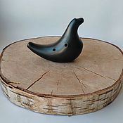 Музыкальные инструменты handmade. Livemaster - original item Whistles: Tin whistle. Black pottery.. Handmade.