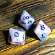 Дайсы ручной работы, кубики для ДНД DnD, pathfinder, нри «Облако». Фишки и кости. Juisas-jewel. Ярмарка Мастеров.  Фото №6