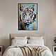 White Tiger interior painting. Pictures. positive picture Helena Gold. My Livemaster. Фото №6