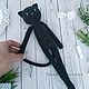 Knitted toy long-legged cat. Stuffed Toys. Amigurushka. Online shopping on My Livemaster.  Фото №2